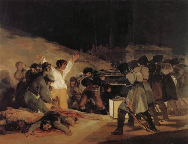 Francisco de goya y Lucientes The Executios of May3,1808,1804 oil painting picture
